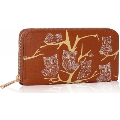 Fashion Only peňaženka Owl hnědá