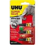 UHU Супер лепило UHU Super Glue Mini 1 gr 3 броя 1100045420 (1100045420)