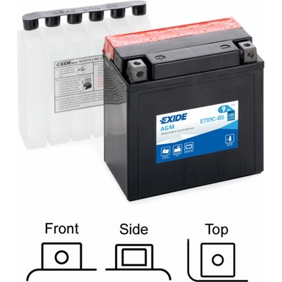 Exide YTX9C-BS, ETX9C-BS