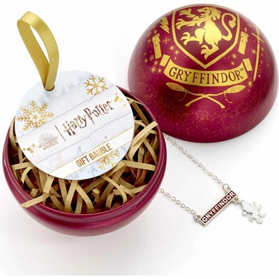 Carat Shop Vánoční koule Harry Potter s náhrdelníkem Nebelvír