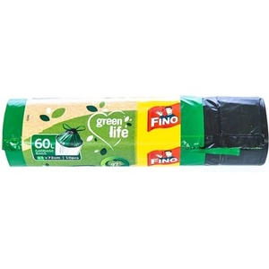 FINO Green Life Прибиращи се торби за боклук, екстра здрави, 60 л, 10 бр