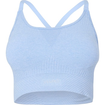 USA Pro UP Seamless Adjustable Sports Bra - Brunera Blue