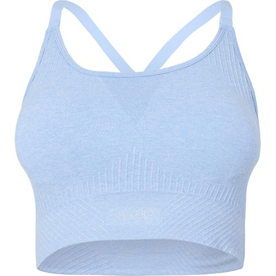 USA Pro UP Seamless Adjustable Sports Bra - Brunera Blue