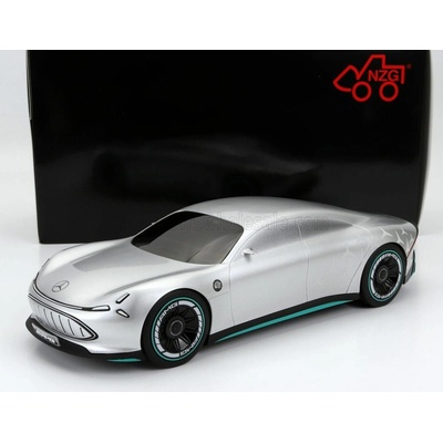 NZG MERCEDES BENZ VISION AMG ELECTRIC CAR 2022 - SILVER GREEN 1:18