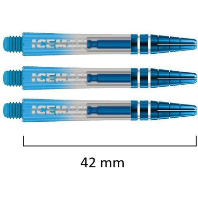 Red Dragon Gerwyn Price Iceman Nitro Ionic plastové modré, dlhé, 42mm