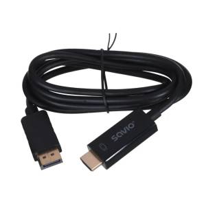 SAVIO CL-56 адаптер за видео кабел 1, 5 m DisplayPort HDMI тип A (станд (CL-56)