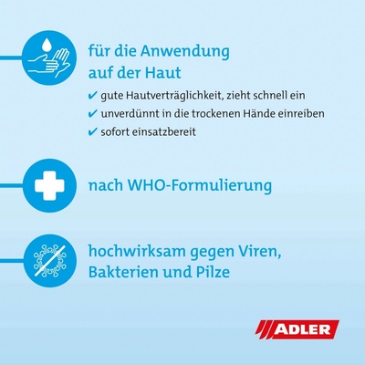 ADLER Česko Clean Hand 6x 100 ml
