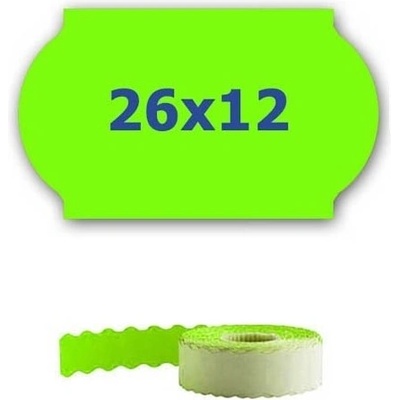 CDRmarket Етикети за цени за клещи, 26mm x 12mm, 900компютри сигнал зелен (ETRL-26x12-green)