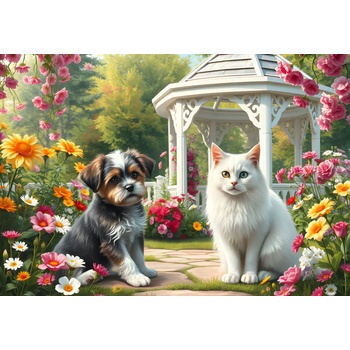 Bluebird Puzzle - Puzzle Companions in the Garden - 1 000 piese
