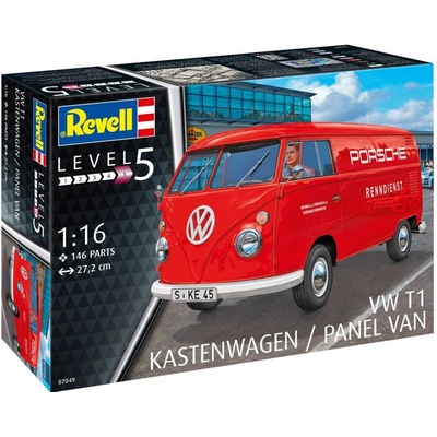 Revell Model Kit VW T1 Kastenwagen Plastic 07049 1:16
