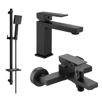 Mexen Uno DQ45 комплект за баня, черен - 71403DQ45-70 (71403DQ45-70)