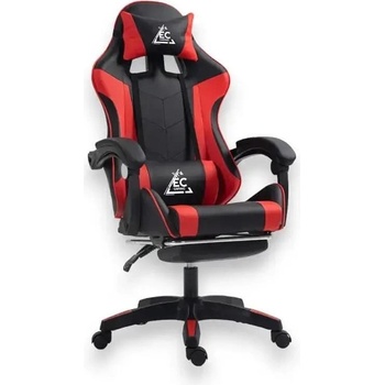 Геймърски офис стол ko24cze - черно-червен