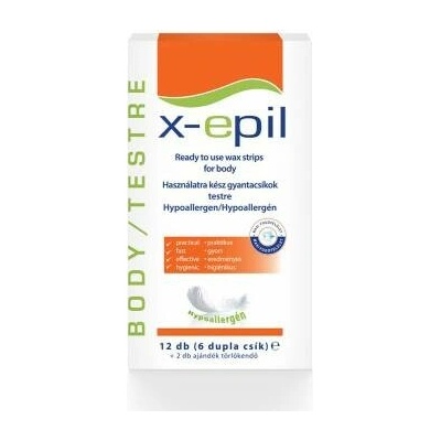 X EPIL Depilační pásky hypoalergenní (6x2 ks)