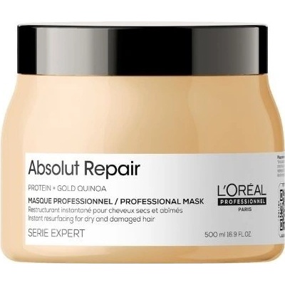 L'Oréal Professionnel Serie Expert Absolut Repair Gold Quinoa + Protein maska na vlasy 500 ml – Zbozi.Blesk.cz