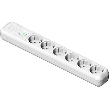 Famatel 2508 с превключвател бял 16a-250v шестстранна заземена разпределителна кутия (2508)