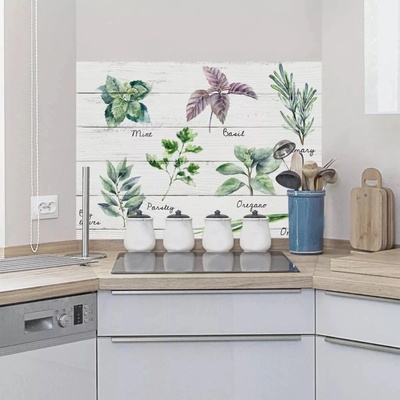 Crearreda Kuchyňský panel samolepicímalované bylinky47 x 65 cm