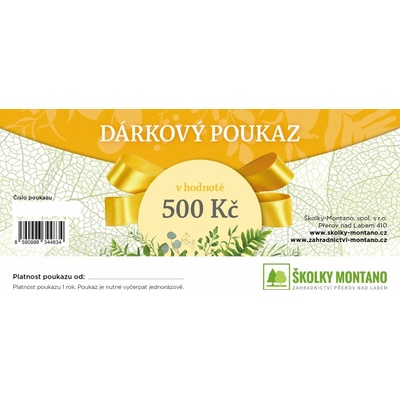 Elektronický dárkový poukaz Prodejní velikost: ., Hmotnost: 0,1g