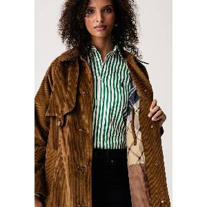 Barbour тренч дамски от джинс Antonella (LCA0425)