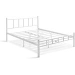 ASIR GROUP Метално двуспално легло ORMEL 120x200 см, бяло, носимост 120 кг (AS3223)