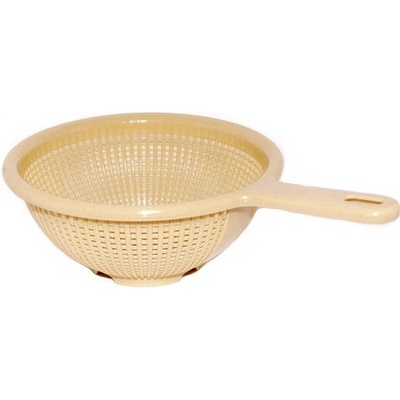Hobby Life Cedník s rukojetí 21 cm - světle hnědý