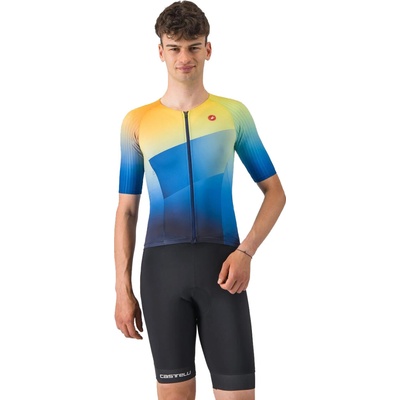 Castelli FREE SPEED 3 RACE TOP belgická modrá/viacfarebná