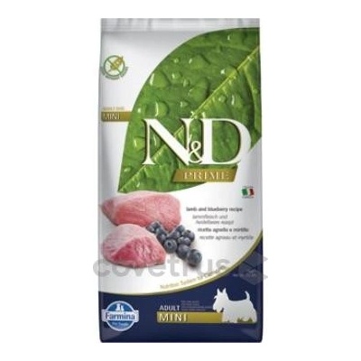 N&D Prime Dog Adult Mini Grain Free Lamb & Blueberry 3 x 7 kg