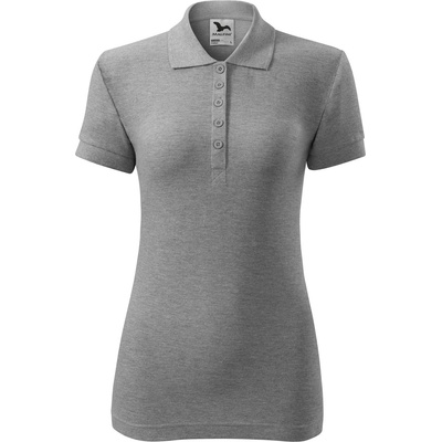 MALFINI Malfini cotton 213 / Дамска поло тениска - тъмносив меланж xl (2131216)