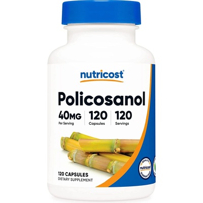 Nutricost Policosanol, 40 mg, 120 капсули, Nutricost
