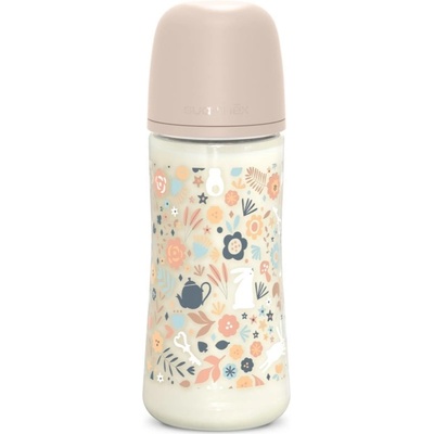 Suavinex Wonderland kojenecká láhev fyziologický průtok Liberty růžová 360 ml