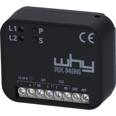 Univerzálny príjímač, 433/868 MHz, pevný/plávajúci kód