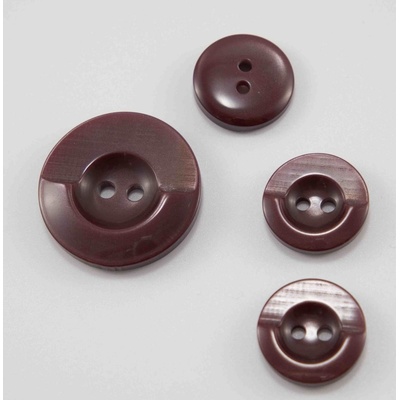 Dierkový gombík - vínový - priemer 1,8 cm