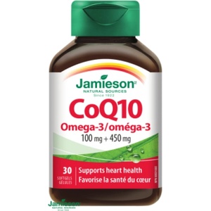 Jamieson Коензим Q10 с Омега-3 30 таблетки (IP430)