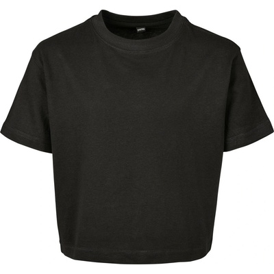 Build Your Brand dievčenský crop top čierna