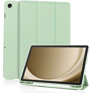 Techsuit Калъф - Samsung Galaxy Tab A11 Plus / A9 Plus - Techsuit Flex Trifold (с държач за стилус) - Matcha Green