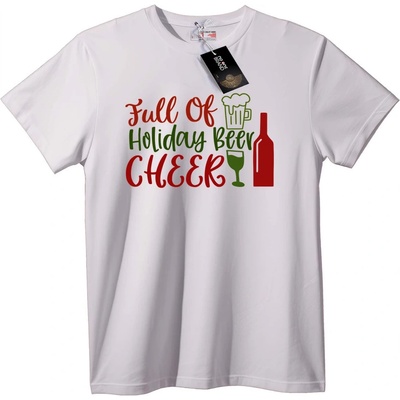 NOONEBRAND Тениска Празнично Пиво - 2XL, White