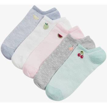 Marks & Spencer Sada pěti dámských nízkých ponožek Trainer Liners s motivem ovoce a technologií Sumptuously Soft