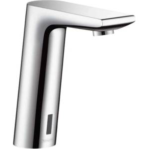 Hansgrohe Metris S - Електронна смесителна батерия за умивалник без регулиране на температурата, с връзка към електрическата мрежа 230 V, модел V, хром 31103000 (31103000)