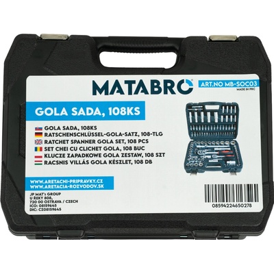 Matabro Gola sada 108 ks MB-SOC03