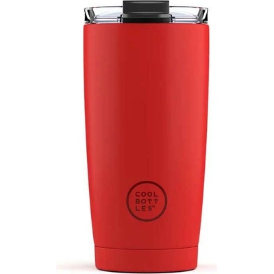 Cool Bottles nerezový termo hrnek 550 ml červená černá