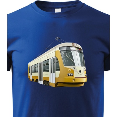 Dětské triko Tramvaj Modrá Canvas Dětské tričko Bezvatriko.cz 1834