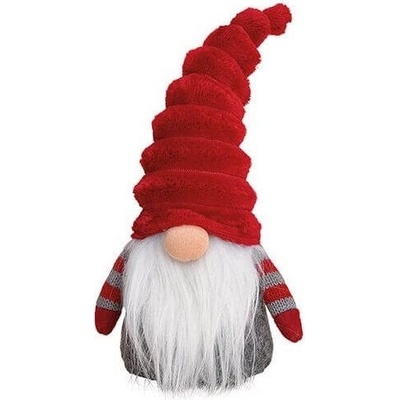 Vianočný trpaslík s tvarovateľnou čiapkou 28 cm S červenou čiapkou