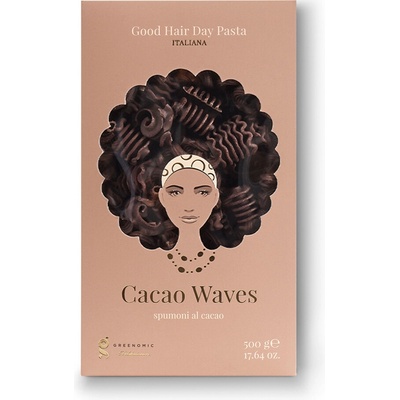 Greenomic Cacao Waves Italské těstoviny s kakaem 0,5 kg
