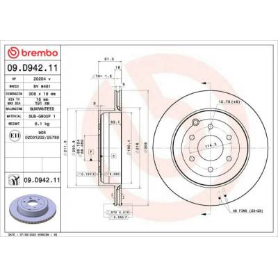 BREMBO 09.D942.11