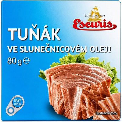 Escuris Tuňák ve slunečnicovém oleji 80 g