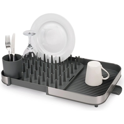 Joseph Joseph Сива регулируема тавичка за оттичане от неръждаема стомана 35x39 cm Duo - Joseph Joseph (1571315_851680)