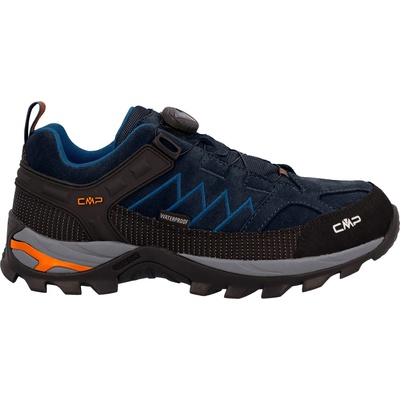 CMP Мъжки мултиспорт обувки CMP Rigel Low Fitgo Trekking Shoes WP 3Q13587 Multisport shoes - B. Blue / Flash Orange - размер 47 (EU) (022-1361-0119)