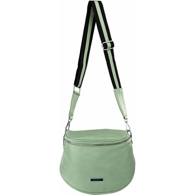 DIANA dámska crossbody koženková kabelka Svetlo zelená