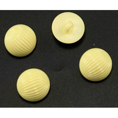 Gombík so spodným prišitím - žltý - priemer 1,3 cm