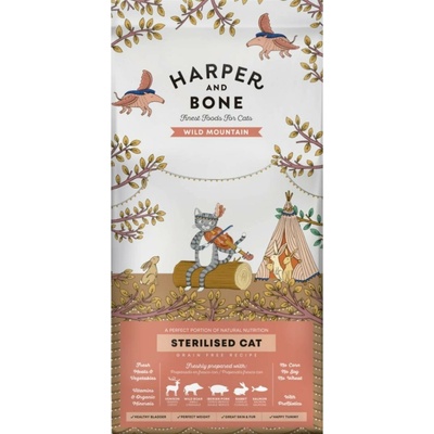 Harper and Bone Cat Sterilised divoké hory 5 kg