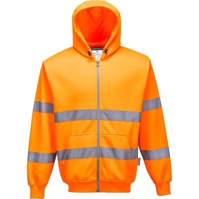 Portwest hi-vis b305 / Светлоотразително суичър с цип - hv оранжево l (b305orrl)